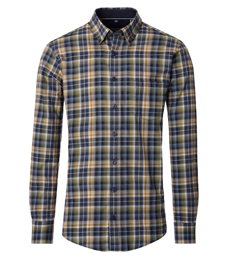 Hemden lange mouw blauw Casa Moda