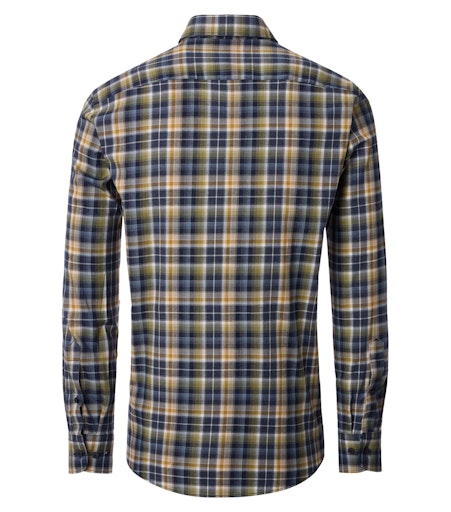 Hemden lange mouw blauw Casa Moda