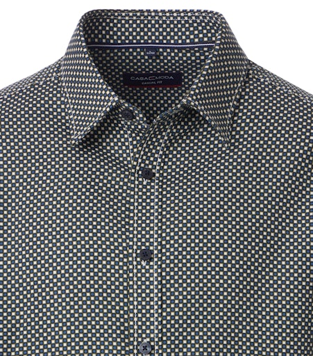 Hemden lange mouw blauw Casa Moda