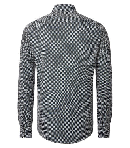 Hemden lange mouw blauw Casa Moda