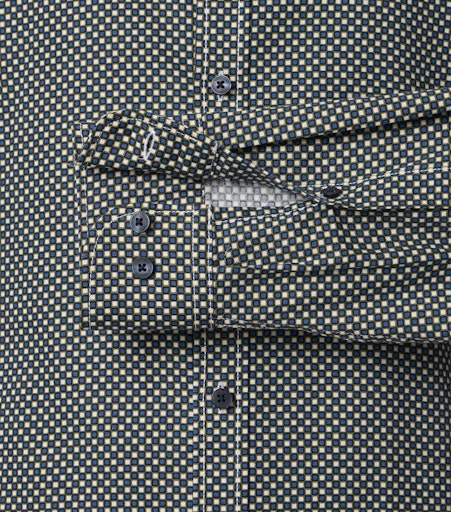 Hemden lange mouw blauw Casa Moda