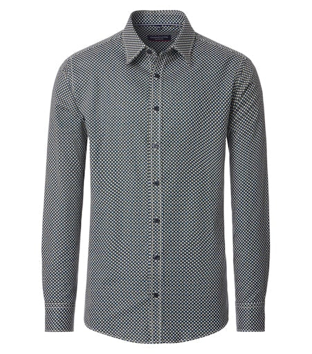 Hemden lange mouw blauw Casa Moda