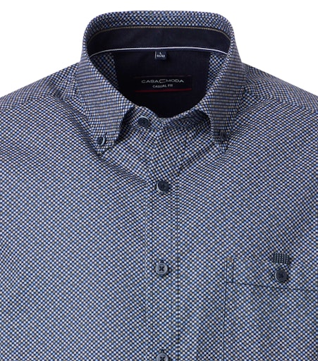 Hemden lange mouw blauw Casa Moda
