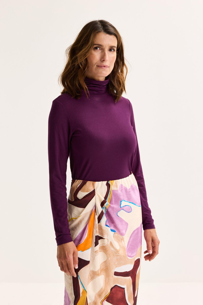 T-shirts lange mouw paars Mayerline