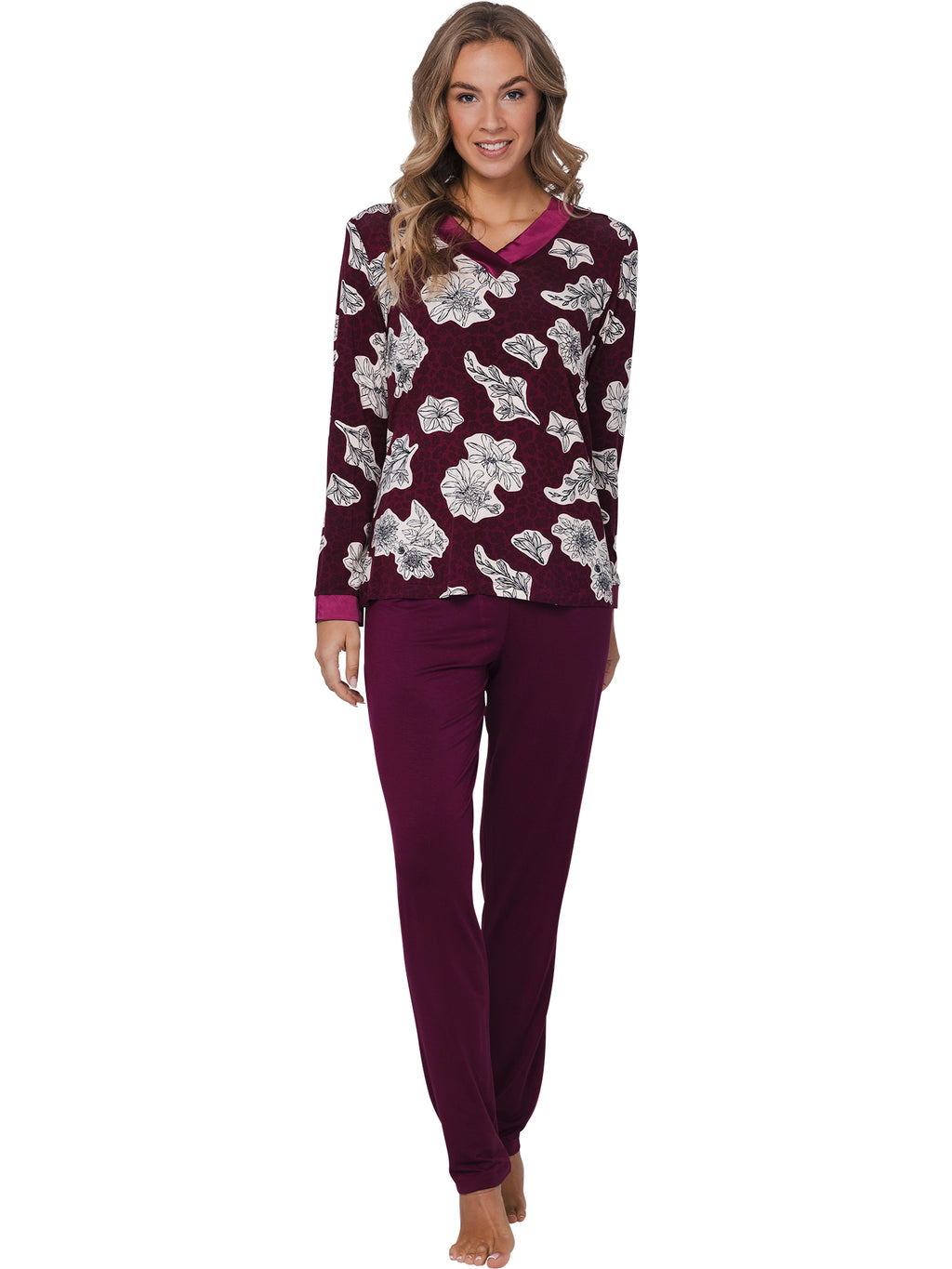 Pyjama's bordeaux Pastunette