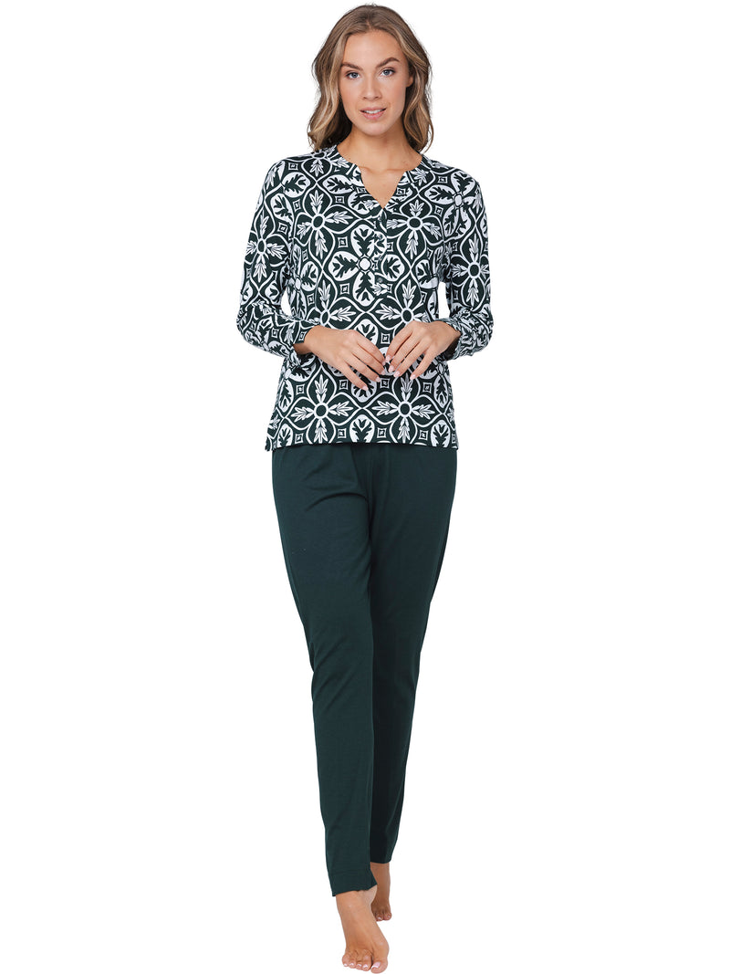 Pyjama's groen Pastunette