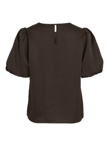 Blouses korte mouw bruin VILA