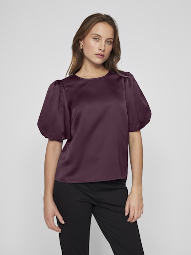 T-shirts korte mouw bordeaux VILA