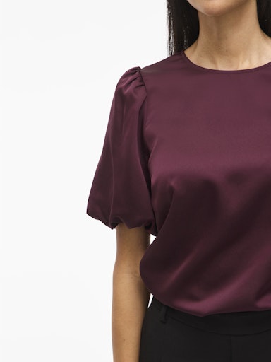 T-shirts korte mouw bordeaux VILA