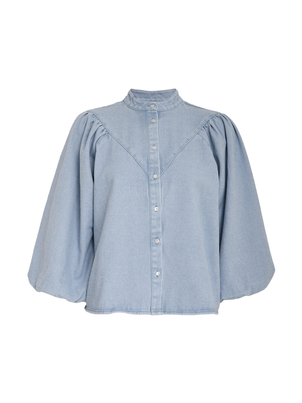 Blouses lange mouw blauw Minus