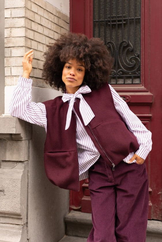 Bodywarmers bordeaux BLACK ROSE