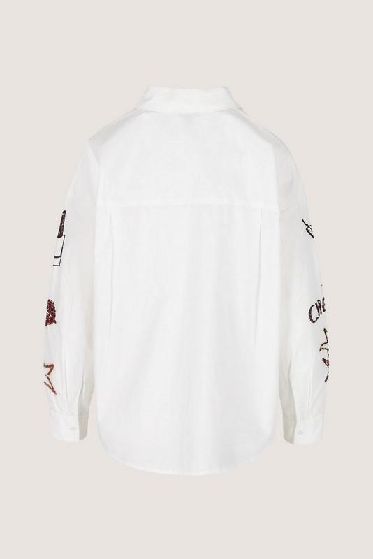 Blouses lange mouw wit Mayerline