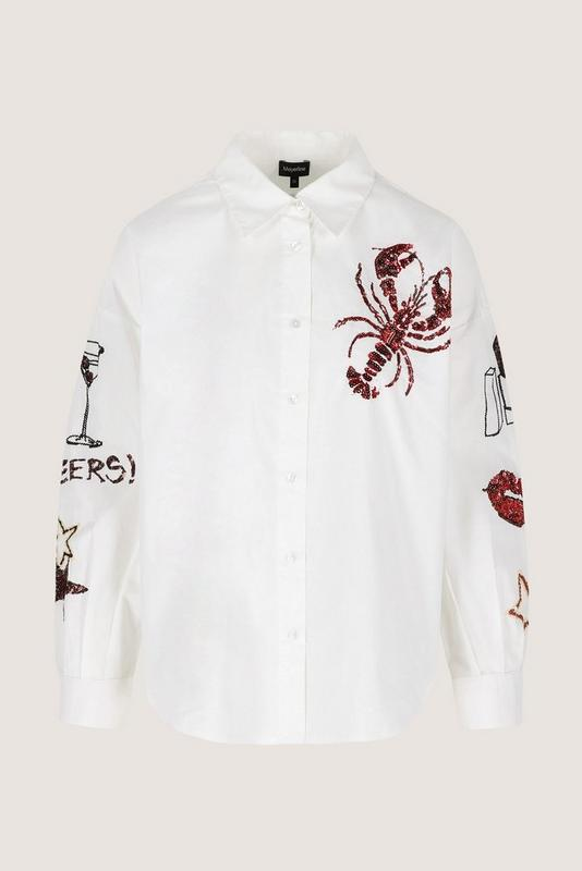 Blouses lange mouw wit Mayerline