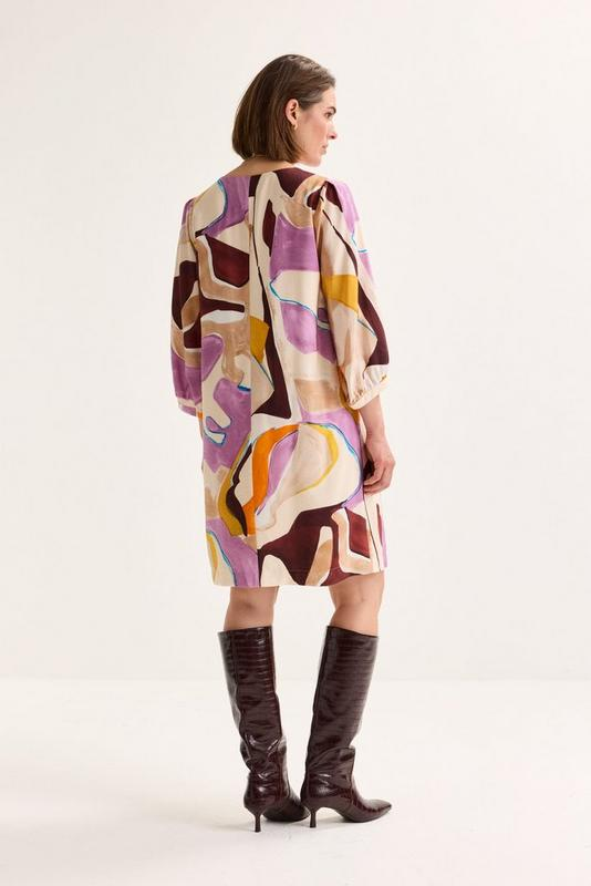 Jurken lange mouw multicolor Mayerline