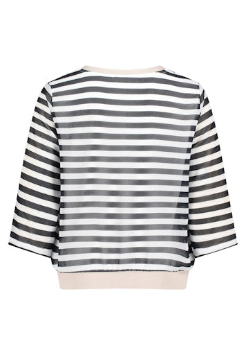 Blouses korte mouw navy Betty & Co