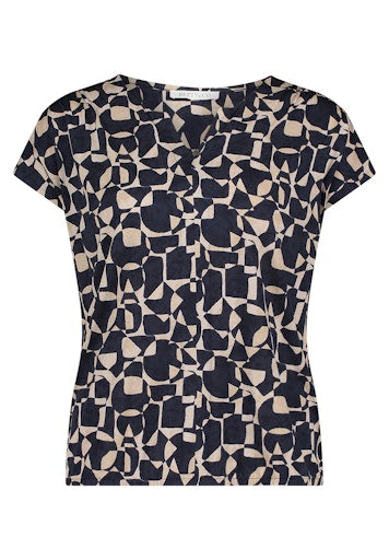 Blouses korte mouw navy Betty & Co