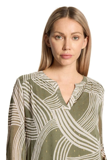 Blouses korte mouw groen Betty & Co