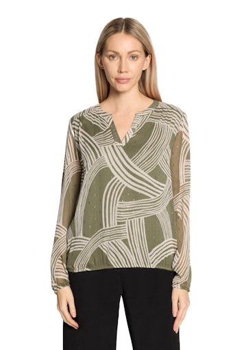Blouses korte mouw groen Betty & Co