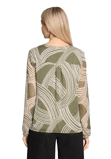 Blouses korte mouw groen Betty & Co