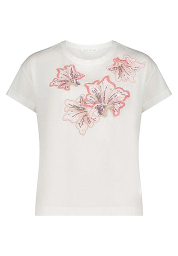Blouses korte mouw beige Betty & Co