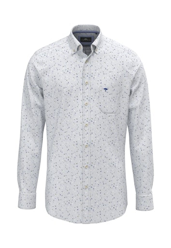 Hemden lange mouw navy Fynch-Hatton