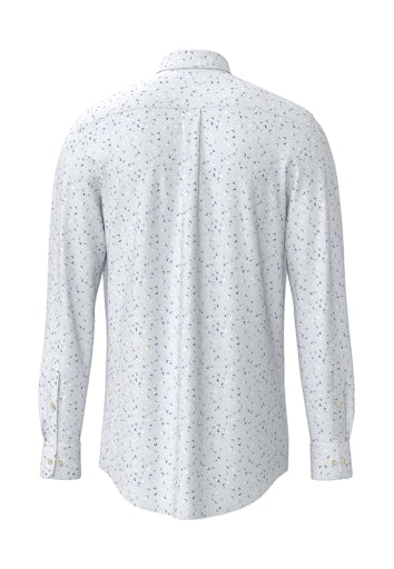 Hemden lange mouw navy Fynch-Hatton