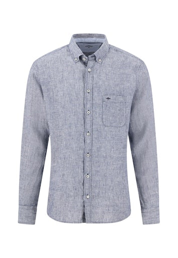Hemden lange mouw blauw Fynch-Hatton