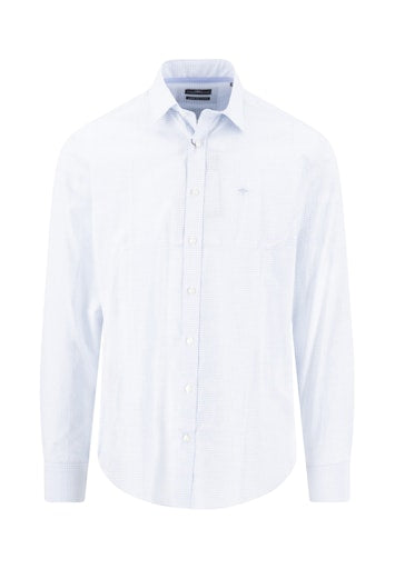 Hemden lange mouw navy Fynch-Hatton