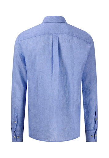 Hemden lange mouw blauw Fynch-Hatton