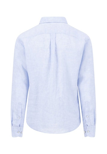 Hemden lange mouw navy Fynch-Hatton