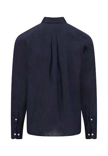 Hemden lange mouw blauw Fynch-Hatton