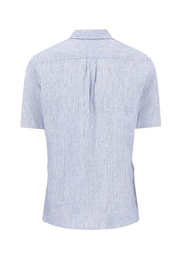 Hemden lange mouw blauw Fynch-Hatton