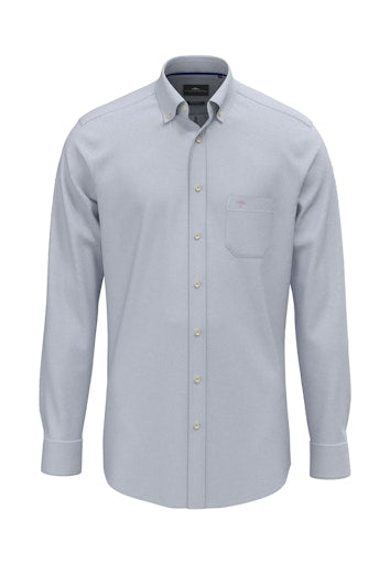 Hemden lange mouw blauw Fynch-Hatton