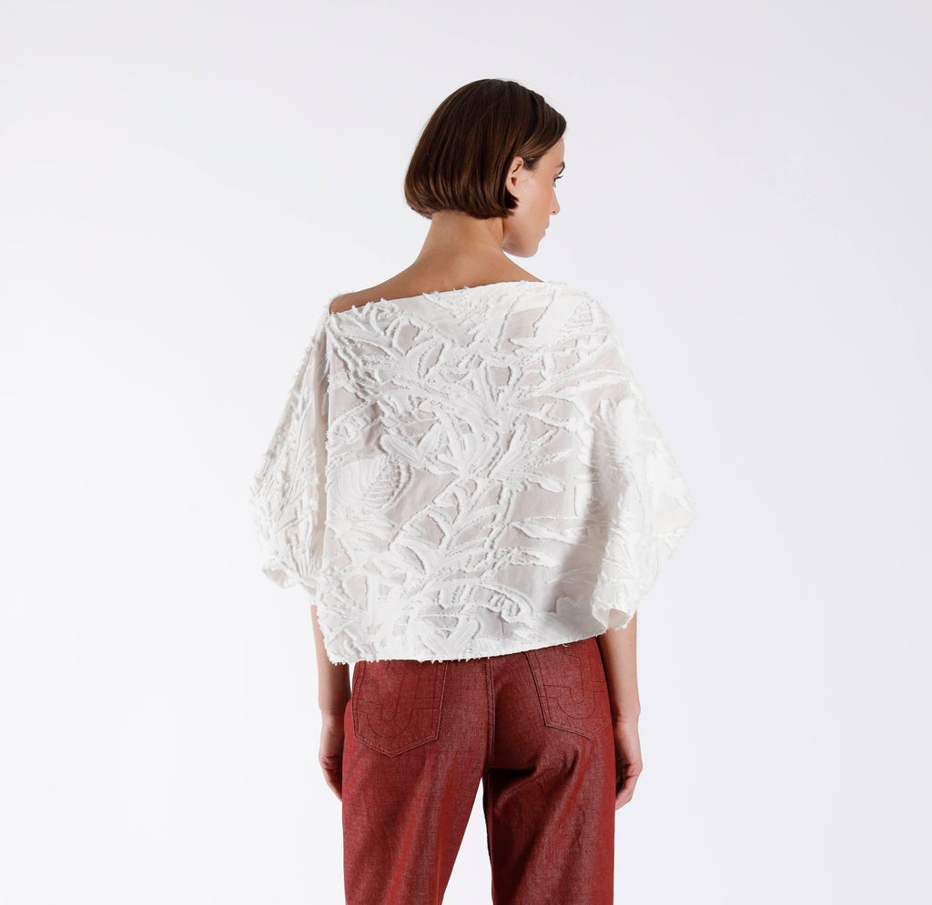 Blouses korte mouw beige Julia June
