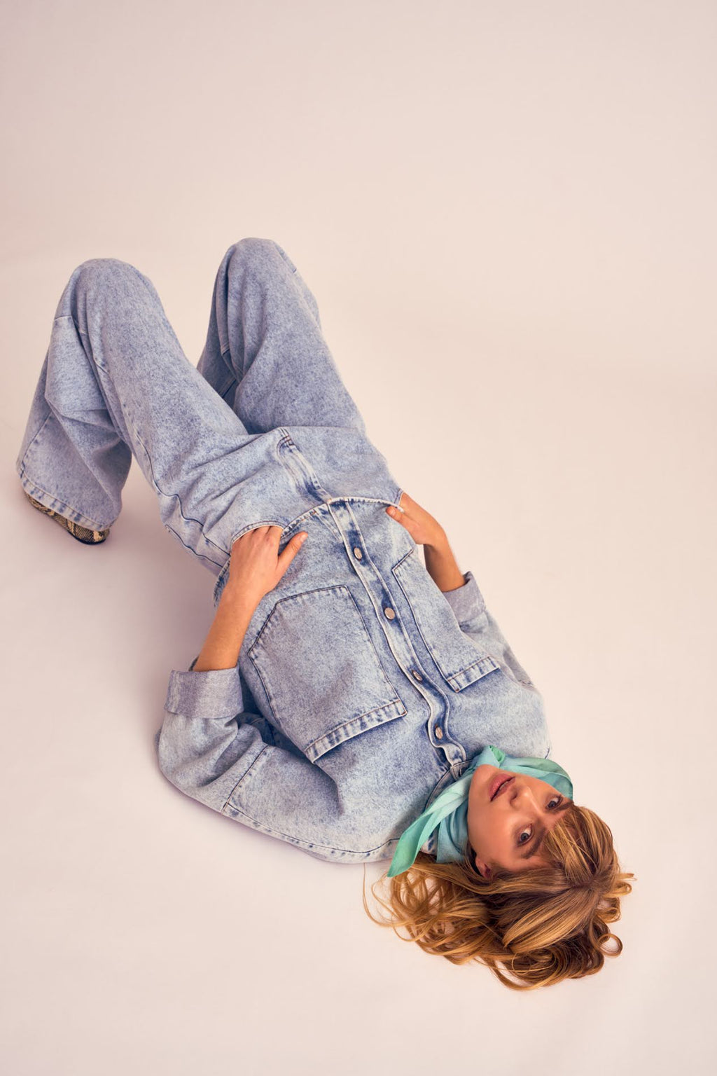 Blouses lange mouw blauw Julia June
