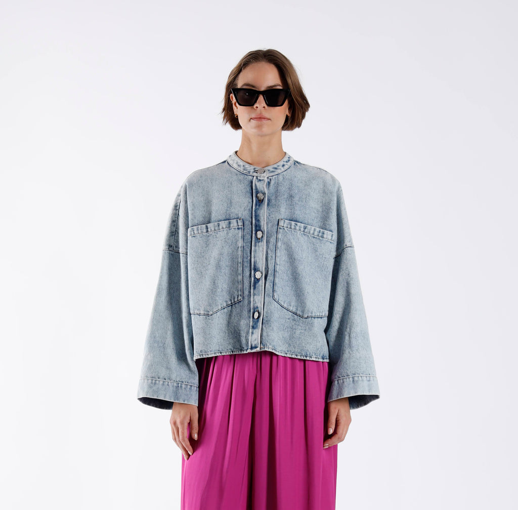 Blouses lange mouw blauw Julia June