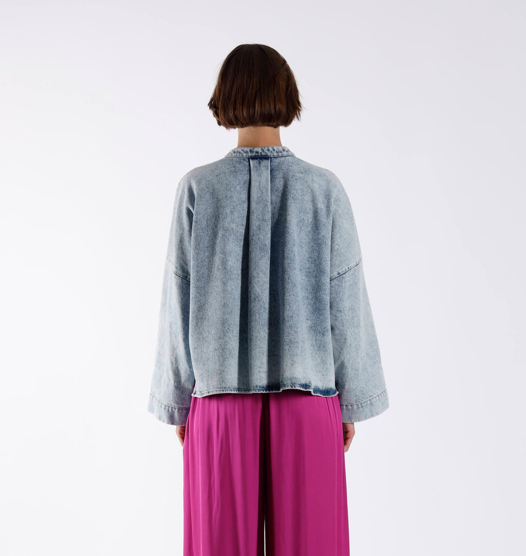 Blouses lange mouw blauw Julia June