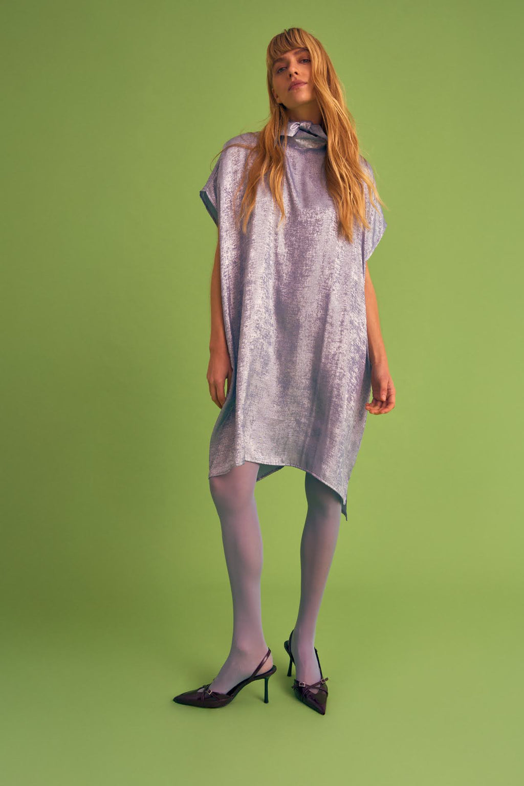 Jurken korte mouw blauw Julia June