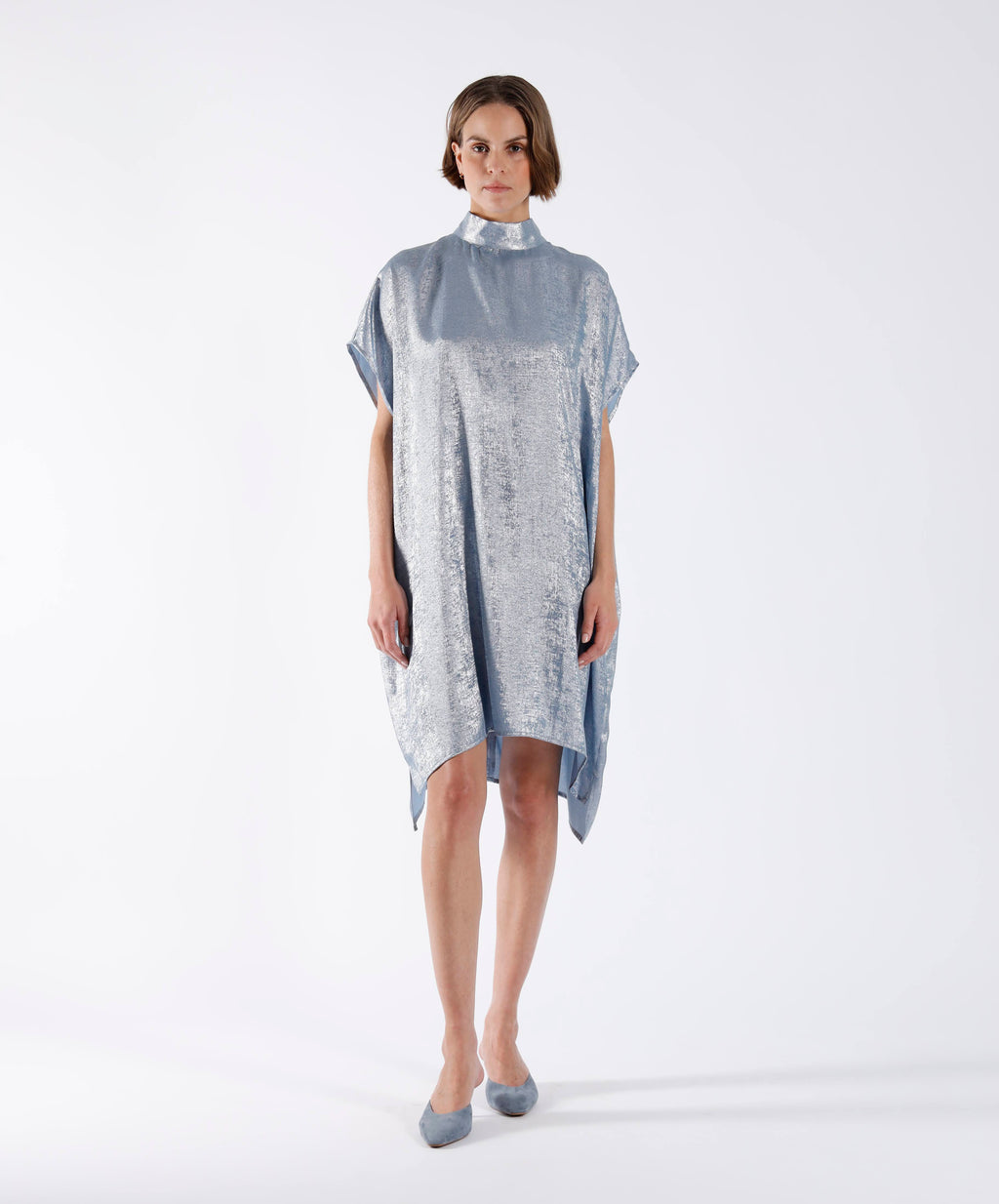 Jurken korte mouw blauw Julia June