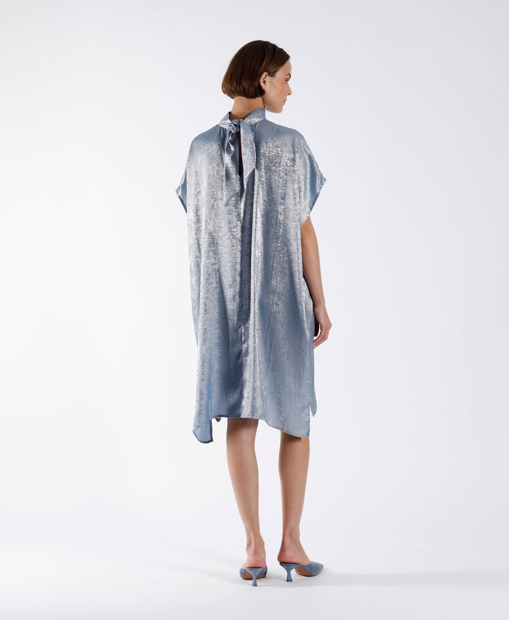 Jurken korte mouw blauw Julia June