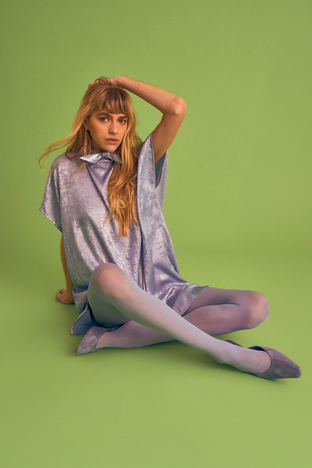 Jurken korte mouw blauw Julia June