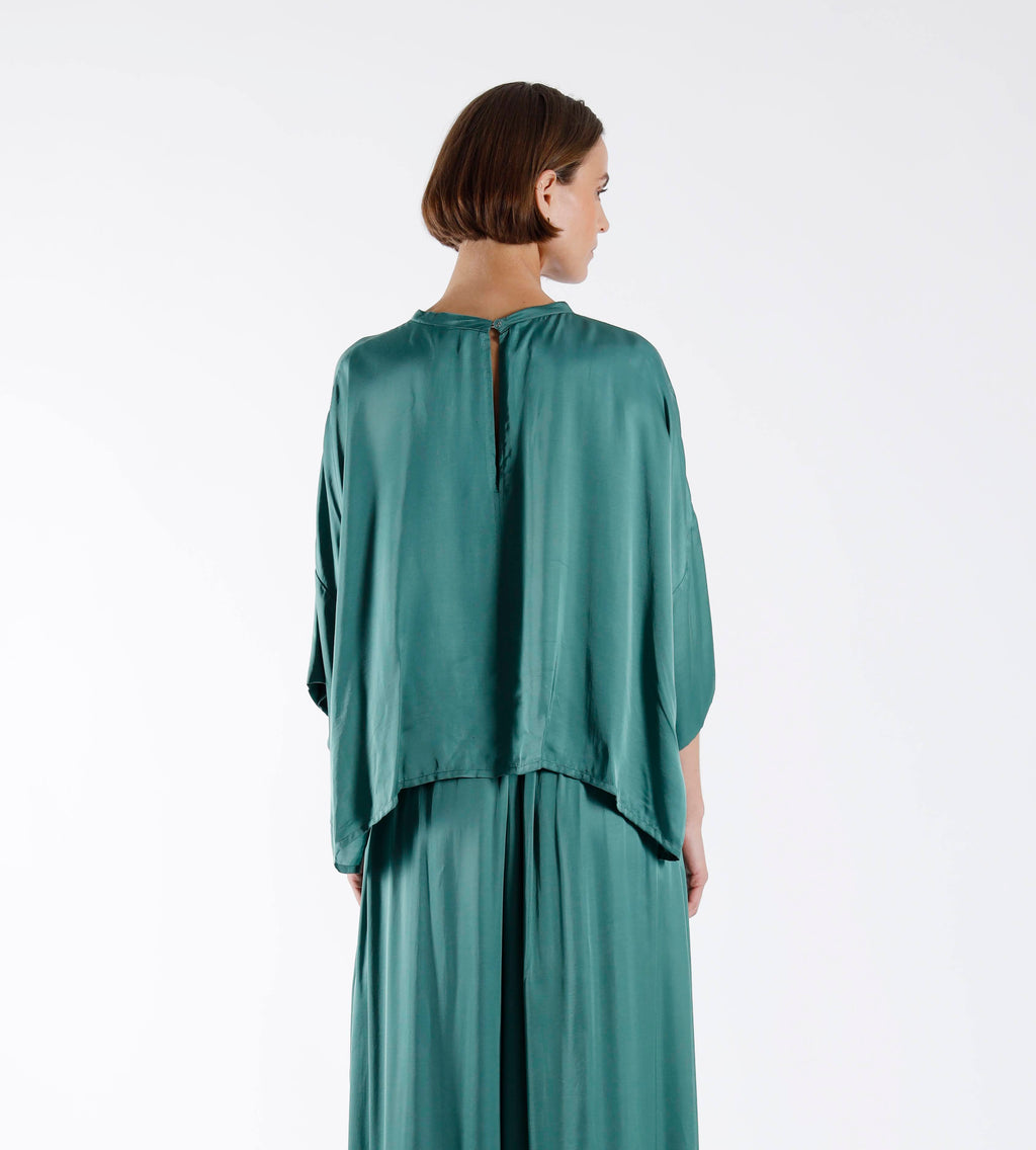 Blouses lange mouw groen Julia June