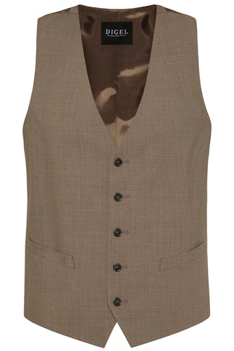 Kostuumgilets bruin DIGEL