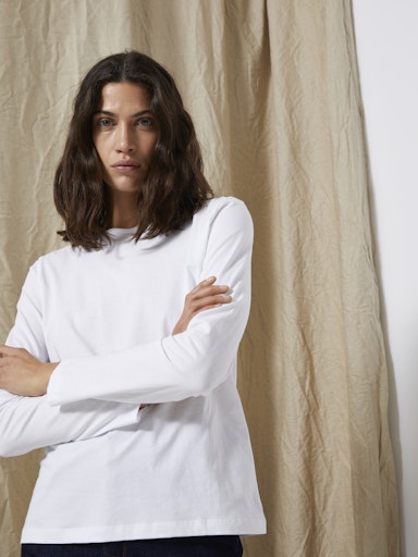 T-shirts lange mouw wit Selected FEMME