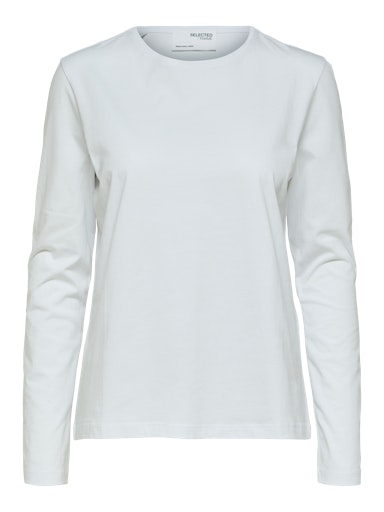 T-shirts lange mouw wit Selected FEMME