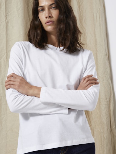 T-shirts lange mouw wit Selected FEMME