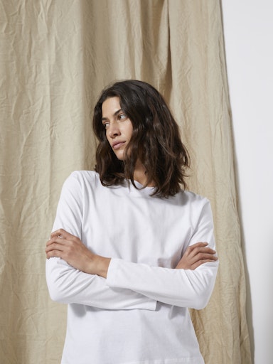 T-shirts lange mouw wit Selected FEMME