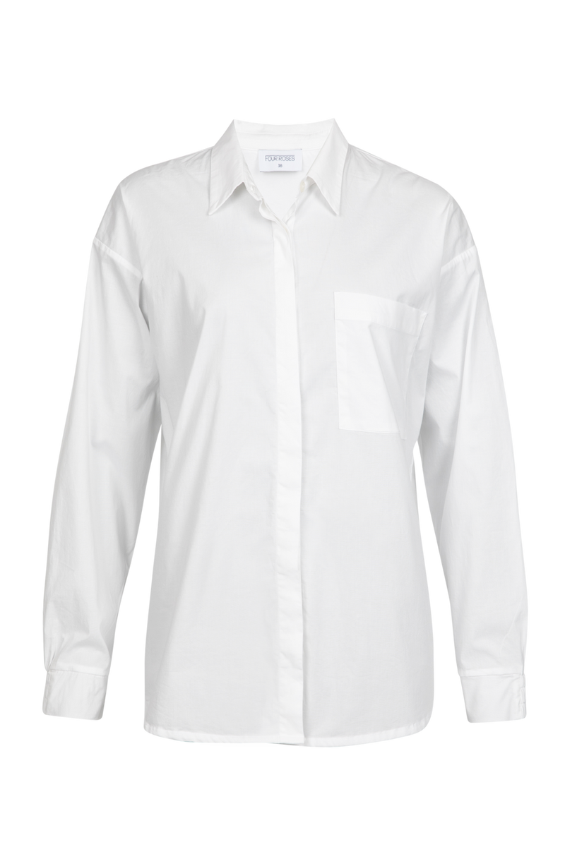 Blouses lange mouw wit Four Roses