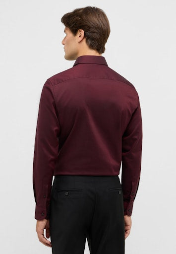 Hemden lange mouw bordeaux ETERNA
