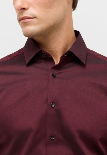 Hemden lange mouw bordeaux ETERNA